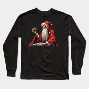 skeleton Santa Claus Long Sleeve T-Shirt